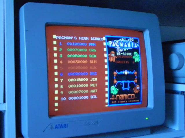 Atari 1040 STe - Spiel PACMANIA